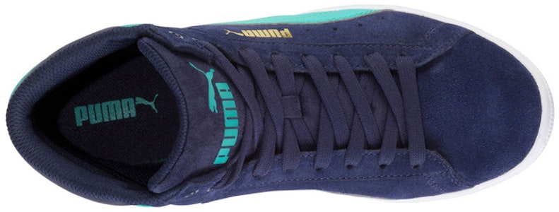 彪馬 Vikky Mid 耐磨防滑 中幫休閒板鞋 女款 藍色 Lookbook 彪馬 Vikky Mid 耐磨防滑 中幫休閒板鞋 女款 藍色