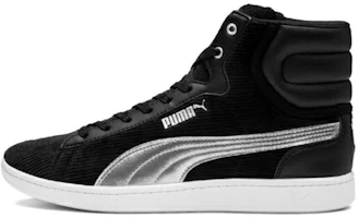 (Women) Puma Vikky Mid Cord 'Black White' 366813-01 (Women) Puma Vikky Mid Cord 'Black White' 366813-01
