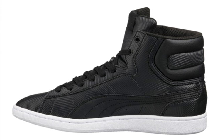 (Women) Puma Vikky Mid Deboss 'Black Mid-Top Casual' 363612-02