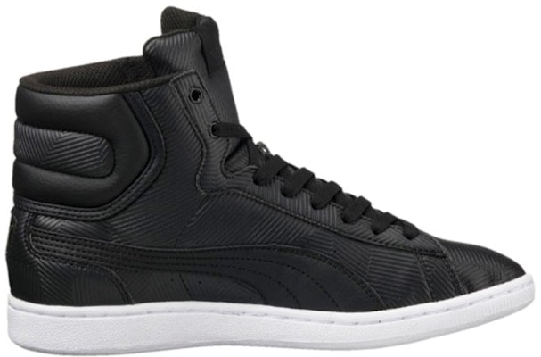 (Women) Puma Vikky Mid Deboss 'Black Mid-Top Casual' 363612-02 Order (Women) Puma Vikky Mid Deboss 'Black Mid-Top Casual' 363612-02