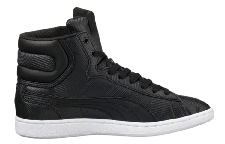 Order (W) Puma Vikky Mid Deboss ''Schwarzer Mid-Top Freizeit-Sneaker'' 363612-02