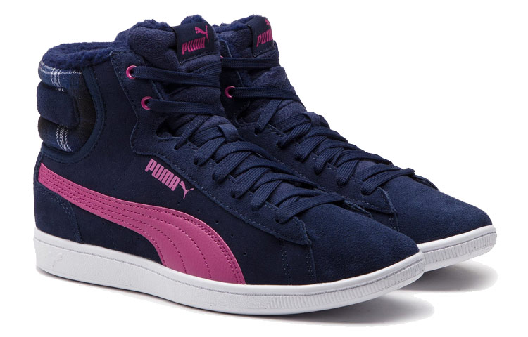 Lookbook (W) Puma Vikky Mid Bulu 'Fleece Navy Gelap' 366808-02