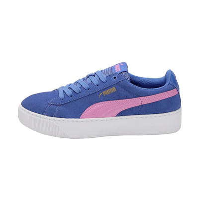 (W) Puma Vikky Platform 'Blue Pink'