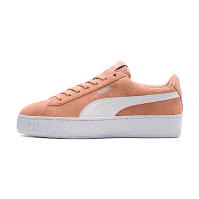 (W) Puma Vikky Platform Pink/White