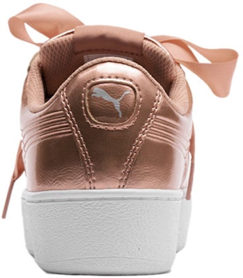 Puma Vikky Platform 耐磨防滑 低幫休閒板鞋 女款 玫瑰金色 Shop Puma Vikky Platform 耐磨防滑 低幫休閒板鞋 女款 玫瑰金色