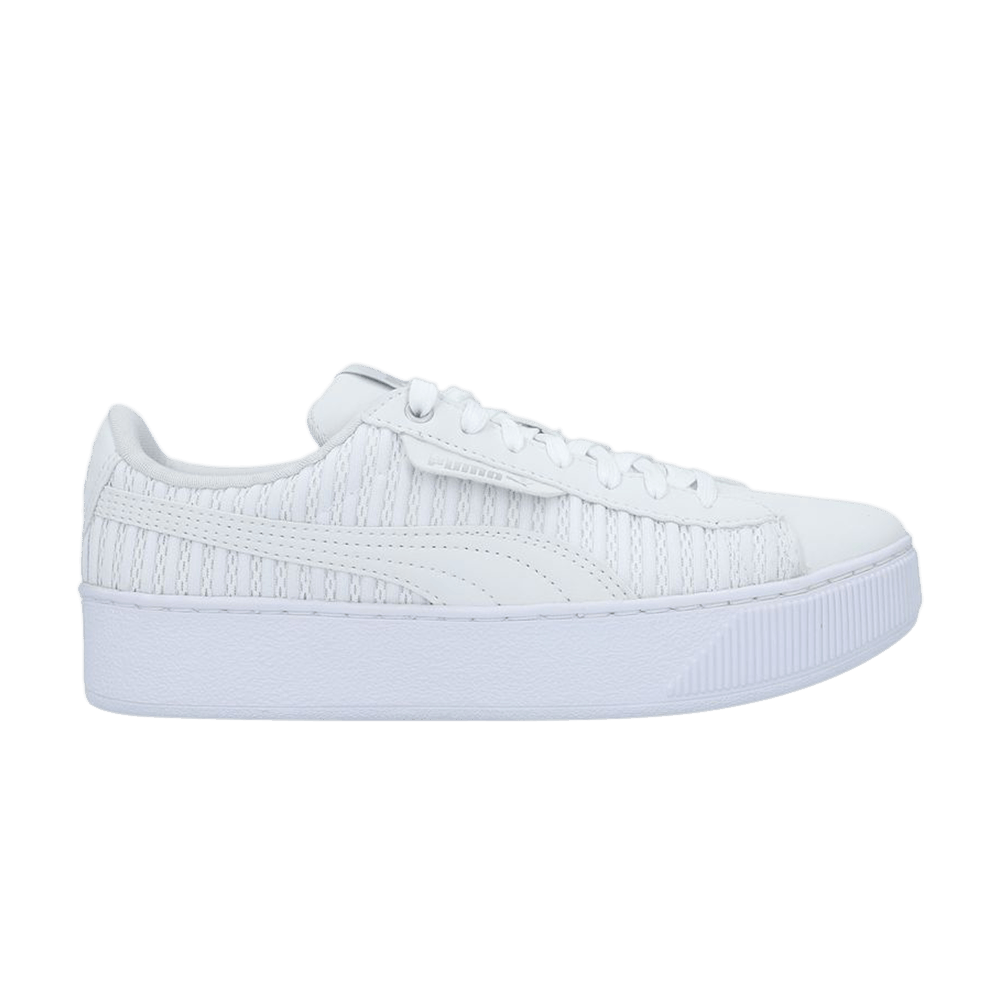 Buy （女款）Puma Vikky 平台鞋 ‘全白’ 366455-01