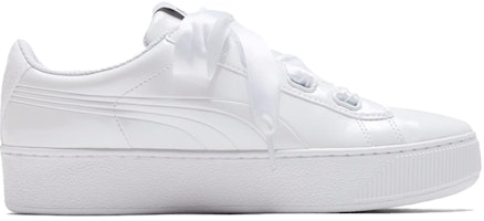 (W) 푸마 빅키 플랫폼 리본 화이트 (Puma Vikki Platform Ribbon White) 366419-02 Order (W) 푸마 빅키 플랫폼 리본 화이트 (Puma Vikki Platform Ribbon White) 366419-02