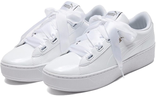 (Women) Puma Vikky Platform Ribbon White 366419-02 Lookbook (Women) Puma Vikky Platform Ribbon White 366419-02