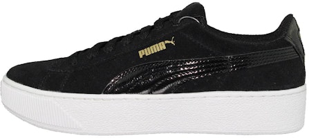 (Women) Puma Vikky Platform Pure Black 363287-05 (Women) Puma Vikky Platform Pure Black 363287-05