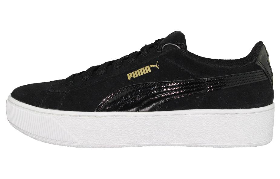 (Women) Puma Vikky Platform Pure Black 363287-05