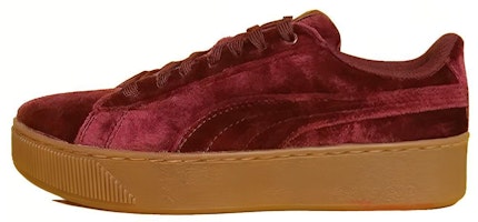 (Women) Puma Vikky Platform Red 364978-05 (Women) Puma Vikky Platform Red 364978-05