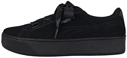 (Women) Puma Vikky Platform Ribbon 'Black' 366418-01 (Women) Puma Vikky Platform Ribbon 'Black' 366418-01
