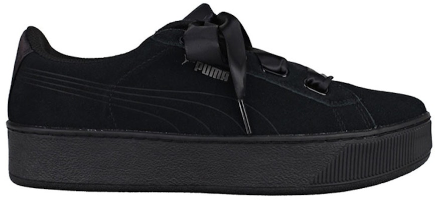 (W) 푸마 빅키 플랫폼 리본 블랙 (Puma Vikki Platform Ribbon Black) 366418-01 Order (W) 푸마 빅키 플랫폼 리본 블랙 (Puma Vikki Platform Ribbon Black) 366418-01
