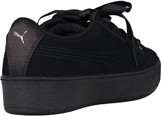 (W) 푸마 빅키 플랫폼 리본 블랙 (Puma Vikki Platform Ribbon Black) 366418-01 Shop (W) 푸마 빅키 플랫폼 리본 블랙 (Puma Vikki Platform Ribbon Black) 366418-01