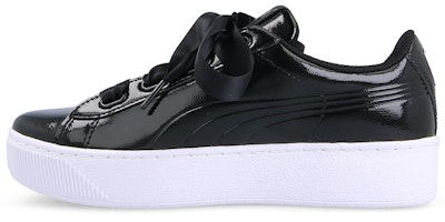 (Women) Puma Vikky Platform Ribbon 'Black' 366419-01 (Women) Puma Vikky Platform Ribbon 'Black' 366419-01