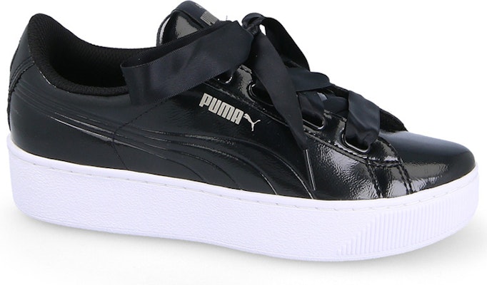 (Women) Puma Vikky Platform Ribbon 'Black' 366419-01 Order (Women) Puma Vikky Platform Ribbon 'Black' 366419-01