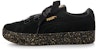 (W) Puma Vikky Platform Ribbon 'Hitam Emas' 366815-01