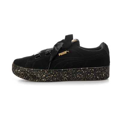 (W) Puma Vikky Platform Ribbon 'Black Gold'