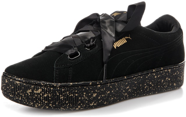 (Women) Puma Vikky Platform Ribbon 'Black Gold' 366815-01 Lookbook (Women) Puma Vikky Platform Ribbon 'Black Gold' 366815-01