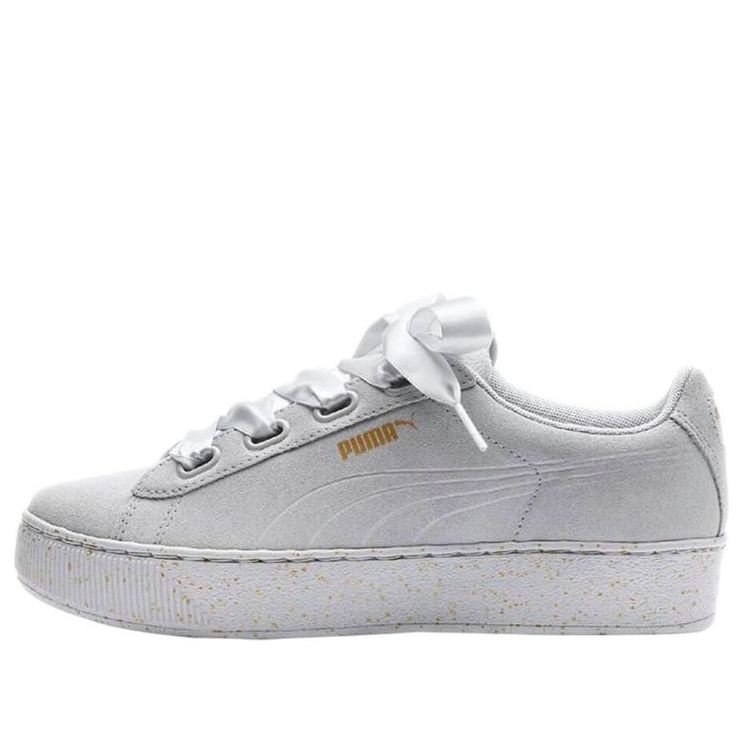 Buy (W) プーマ ビッキー プラットフォーム リボン グレー 366815-02