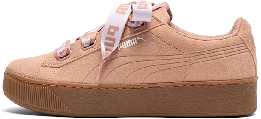 (Women) Puma Vikky Platform Ribbon Pink/Brown 365314-02 Buy (Women) Puma Vikky Platform Ribbon Pink/Brown 365314-02