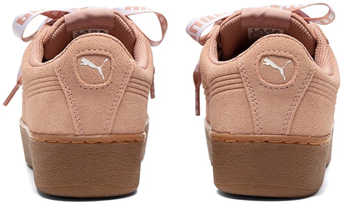 (Women) Puma Vikky Platform Ribbon Pink/Brown 365314-02 Purchase (Women) Puma Vikky Platform Ribbon Pink/Brown 365314-02