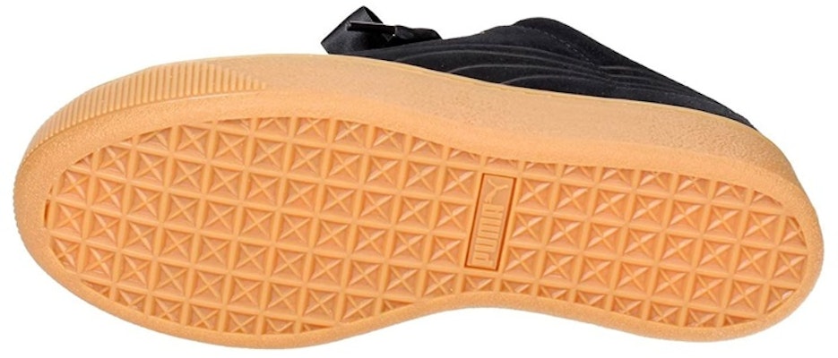 (Women) Puma Vikky Platform Ribbon Black/Gum 364979-01 Purchase (Women) Puma Vikky Platform Ribbon Black/Gum 364979-01