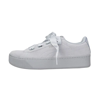 (W) Puma Vikky Platform Ribbon Grey/White