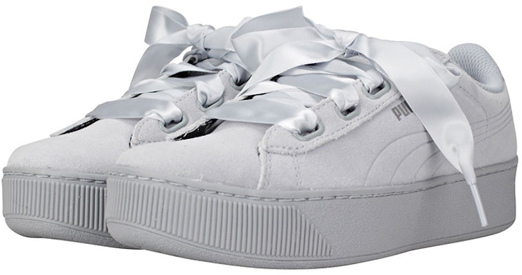 (Women) Puma Vikky Platform Ribbon Grey/White 366418-02 Lookbook (Women) Puma Vikky Platform Ribbon Grey/White 366418-02