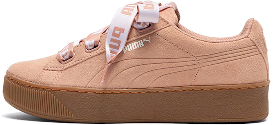 (W) Puma Vikky Platform Ribbon Roze/Bruin 365314-02 Buy (W) Puma Vikky Platform Ribbon Roze/Bruin 365314-02