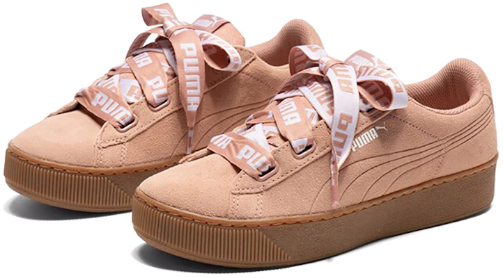 (W) Puma Vikky Platform Ribbon Roze/Bruin 365314-02 Lookbook (W) Puma Vikky Platform Ribbon Roze/Bruin 365314-02