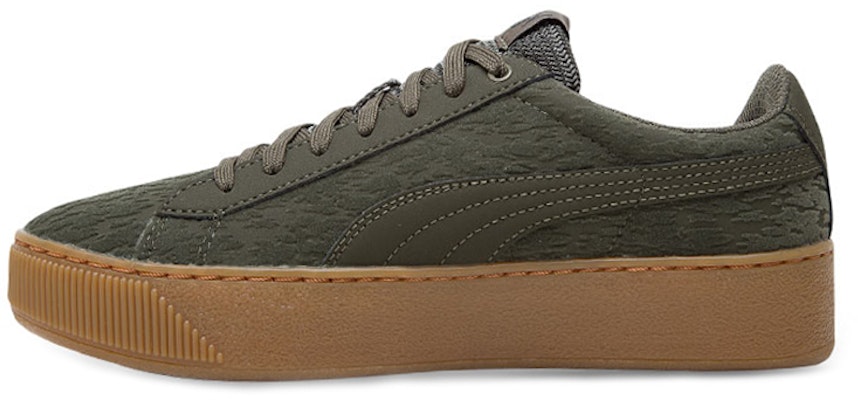(Women) Puma Vikky Platform VR Low-cut Sneakers Green/Brown 363730-01 Buy (Women) Puma Vikky Platform VR Low-cut Sneakers Green/Brown 363730-01