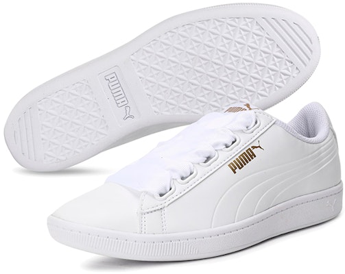 (W) 푸마 비키 리본 화이트/골드 (Puma Vikky Ribbon White/Gold) 366088-02 Purchase (W) 푸마 비키 리본 화이트/골드 (Puma Vikky Ribbon White/Gold) 366088-02