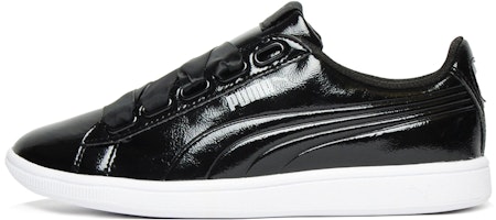 (Women) Puma Vikky Ribbon Patent 'Black' 366417-01 (Women) Puma Vikky Ribbon Patent 'Black' 366417-01