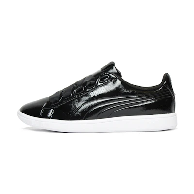 (W) Puma Vikky Ribbon Patent 'Black'