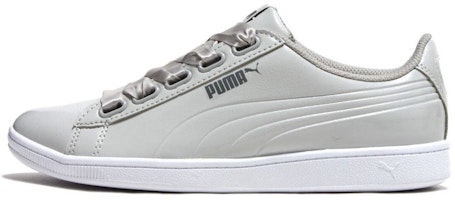(Women) Puma Vikky Ribbon Patent 'Grey Casual' 366417-03 (Women) Puma Vikky Ribbon Patent 'Grey Casual' 366417-03