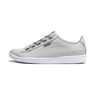 (W) Puma Vikky Ribbon Patent 'Grey Casual'