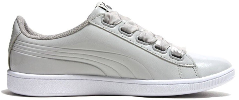 (Women) Puma Vikky Ribbon Patent 'Grey Casual' 366417-03 Order (Women) Puma Vikky Ribbon Patent 'Grey Casual' 366417-03