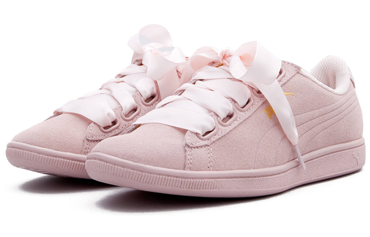 Lookbook Puma Vikky Ribbon Satin 輕便低筒板鞋 女款 粉