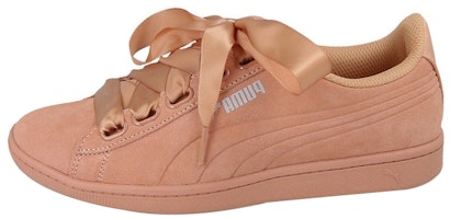 (Women) Puma Vikky Ribbon Satin Ribbon For Pink 366416-05 (Women) Puma Vikky Ribbon Satin Ribbon For Pink 366416-05