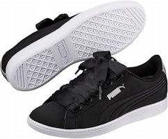 (W) プーマ ビッキー リボン VT 黒/銀 367658-02 Shop (W) プーマ ビッキー リボン VT 黒/銀 367658-02