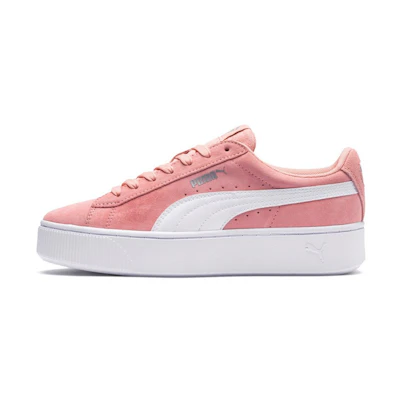 (W) Puma Vikky Stacked Casual Board Shoes 'Peach Bud White'