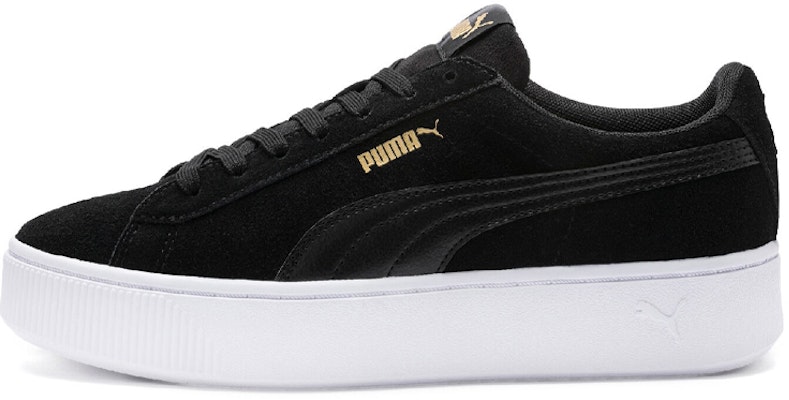 (Women) Puma Vikky Stacked Casual Board Shoes Black 369144-02 Buy (Women) Puma Vikky Stacked Casual Board Shoes Black 369144-02