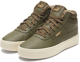 (W) 푸마 비키 스택 하이 보드 슈즈 올리브 그린 🫒 372205-05 Lookbook (W) 푸마 비키 스택 하이 보드 슈즈 올리브 그린 🫒 372205-05