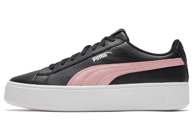 Buy 彪馬Vikky Stacked 革面低幫運動板鞋 黑粉