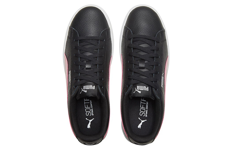 Lookbook 彪馬Vikky Stacked 革面低幫運動板鞋 黑粉