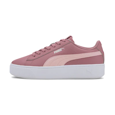 (W) Puma Vikky Stacked Pink/White