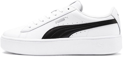 (Women) Puma Vikky Stacked 'White Black' 369143-07 (Women) Puma Vikky Stacked 'White Black' 369143-07