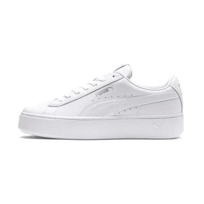 (W) Puma Vikky Stacked 'White Silver'
