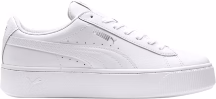 (Women) Puma Vikky Stacked 'White Silver' 369143-02 (Women) Puma Vikky Stacked 'White Silver' 369143-02